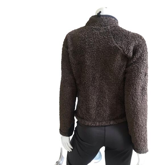 Mountain Hardwear Full Zip Fleece Brown Jacket with Zipped Pockets Womens Size M - Picture 3 of 8